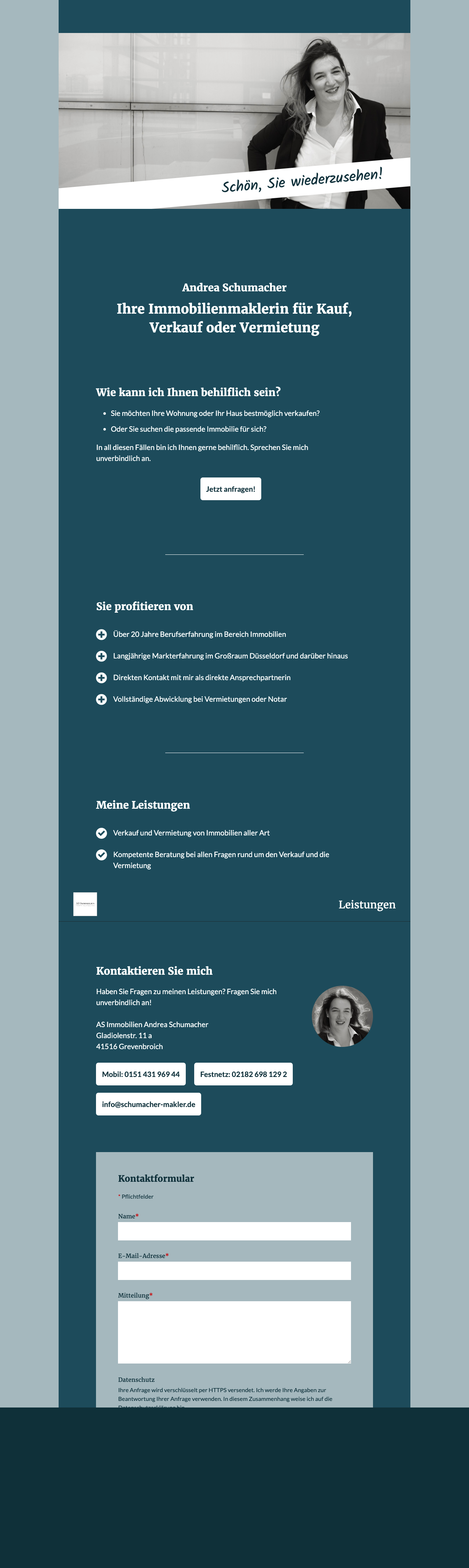 Startseite von AS Immobilien Andrea Schumacher